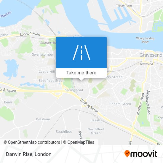 Darwin Rise map