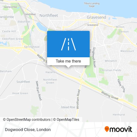 Dogwood Close map