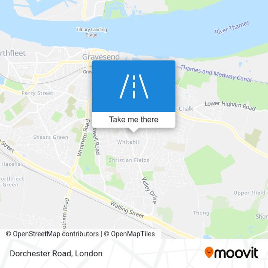 Dorchester Road map