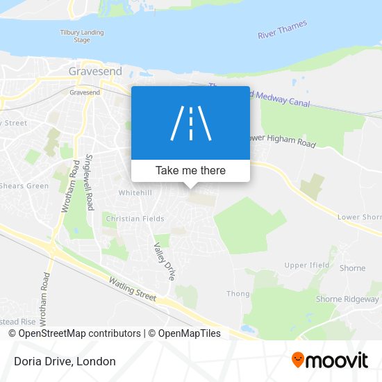 Doria Drive map