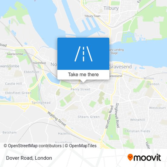 Dover Road map