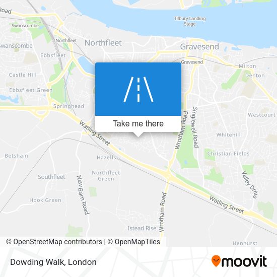 Dowding Walk map