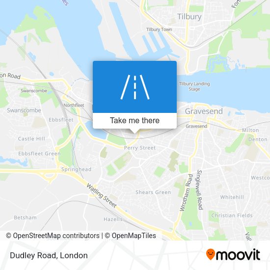 Dudley Road map
