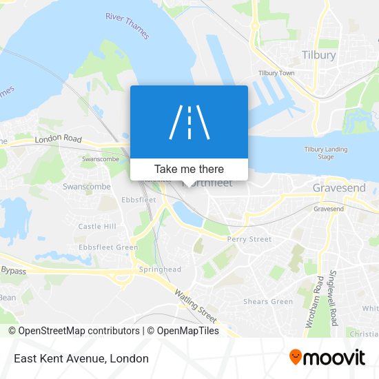 East Kent Avenue map