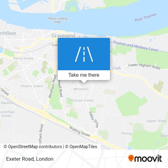 Exeter Road map