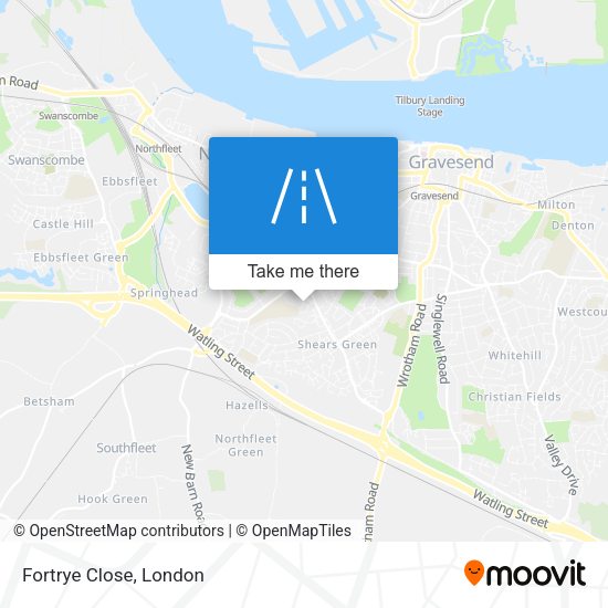 Fortrye Close map