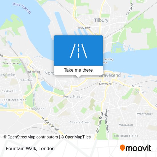 Fountain Walk map