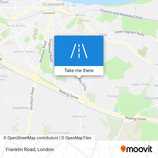 Franklin Road map