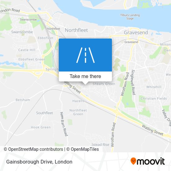 Gainsborough Drive map