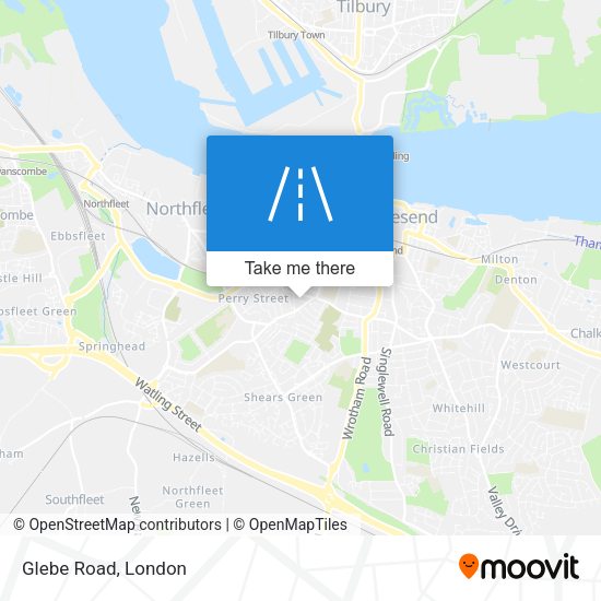 Glebe Road map