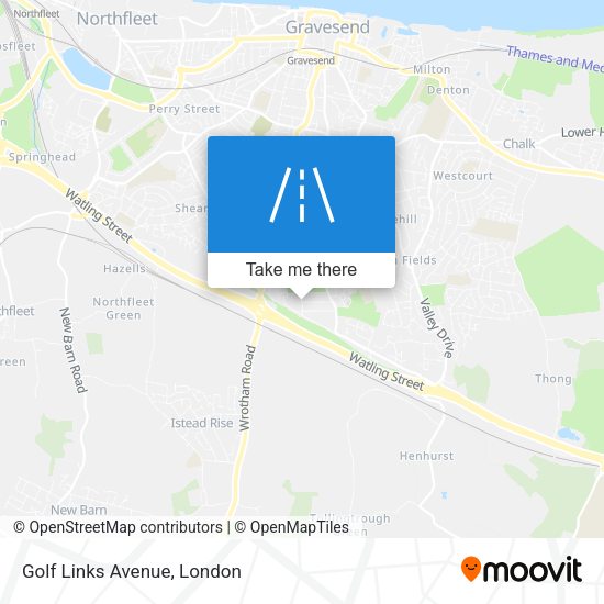 Golf Links Avenue map