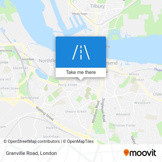 Granville Road map