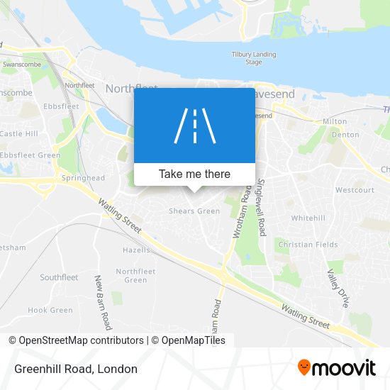 Greenhill Road map