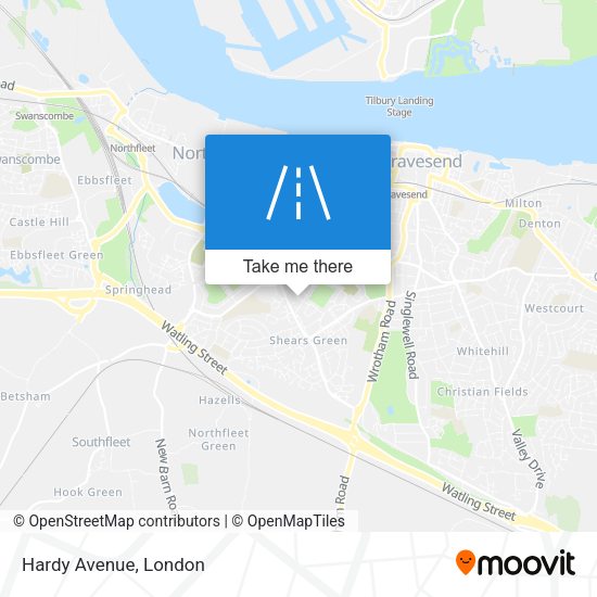 Hardy Avenue map