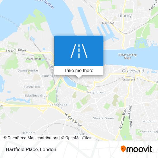 Hartfield Place map