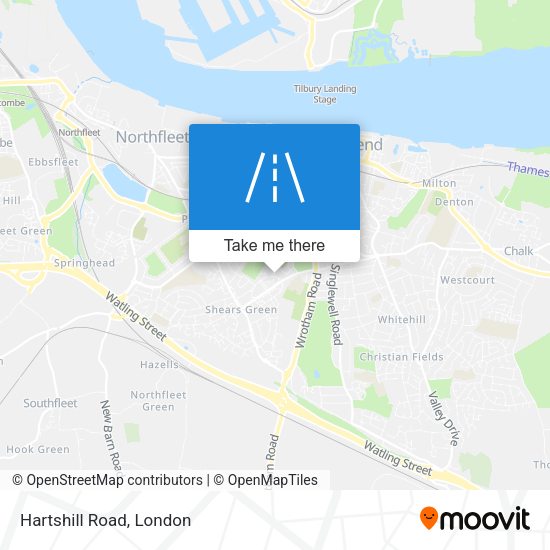 Hartshill Road map