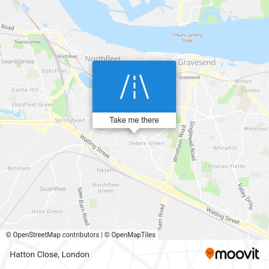 Hatton Close map