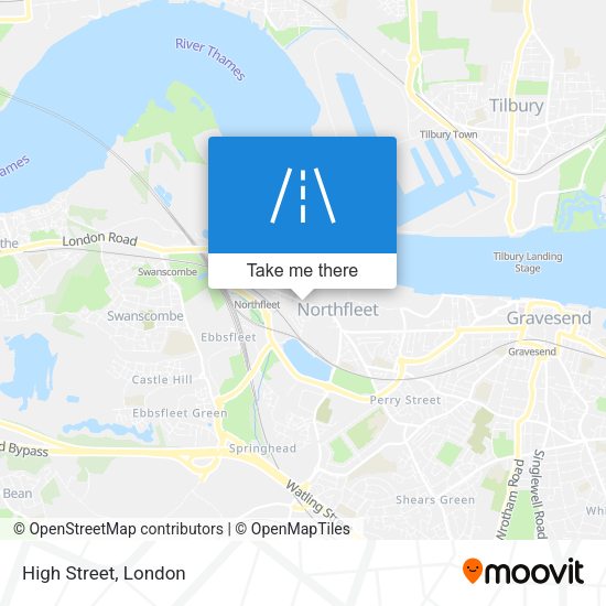 High Street map