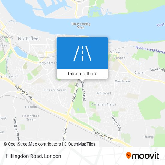 Hillingdon Road map
