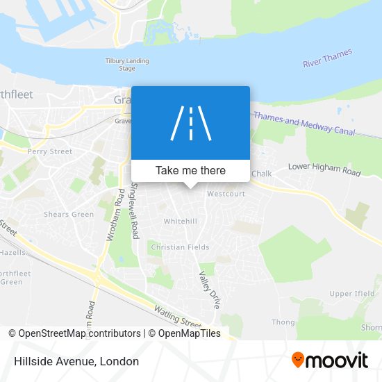 Hillside Avenue map