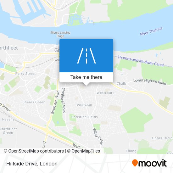 Hillside Drive map