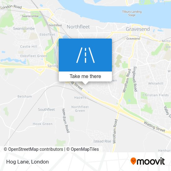 Hog Lane map