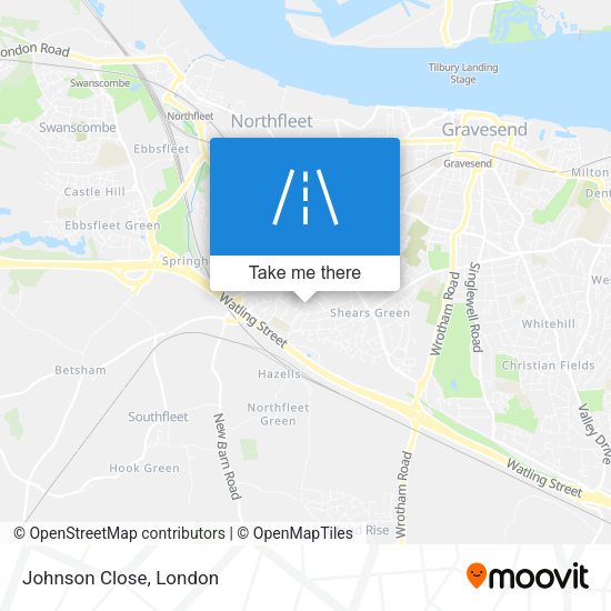Johnson Close map
