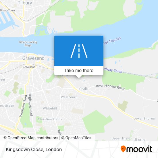 Kingsdown Close map