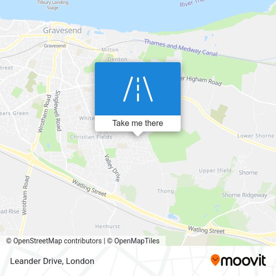 Leander Drive map