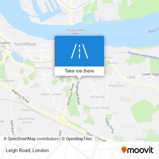 Leigh Road map