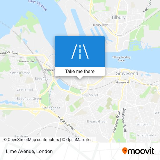 Lime Avenue map