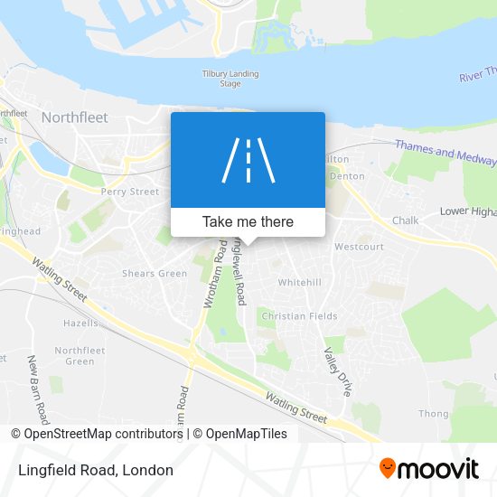 Lingfield Road map