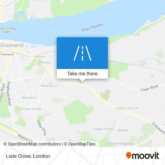 Lisle Close map