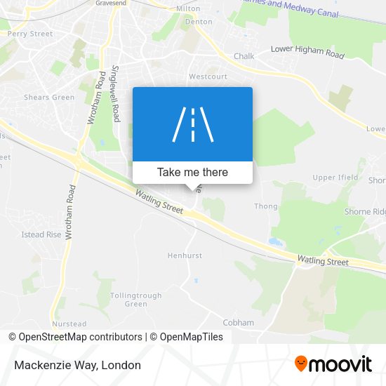 Mackenzie Way map