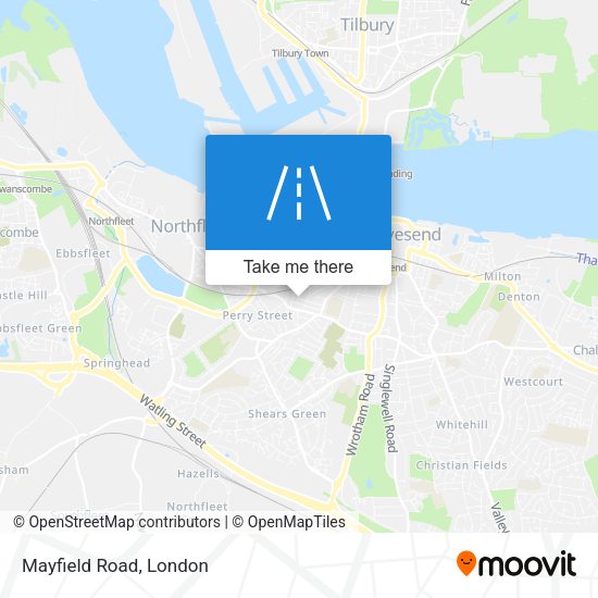 Mayfield Road map