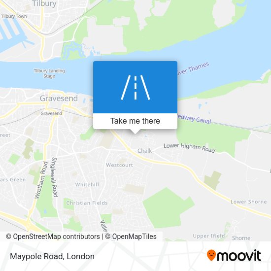 Maypole Road map