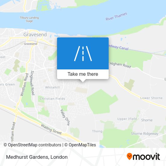 Medhurst Gardens map