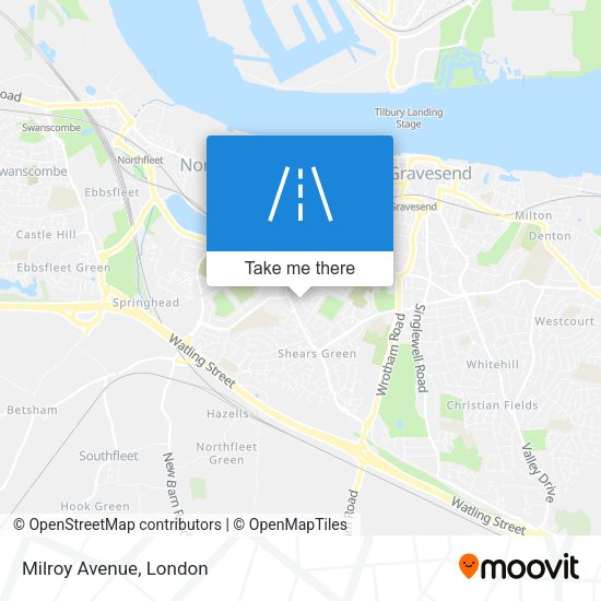 Milroy Avenue map