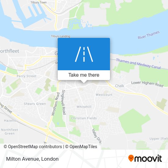 Milton Avenue map