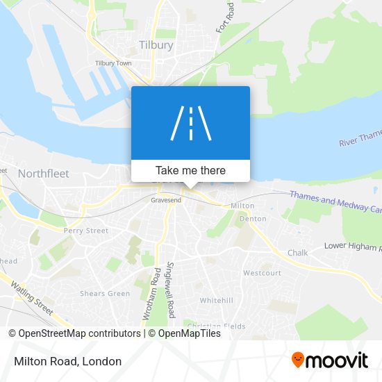 Milton Road map