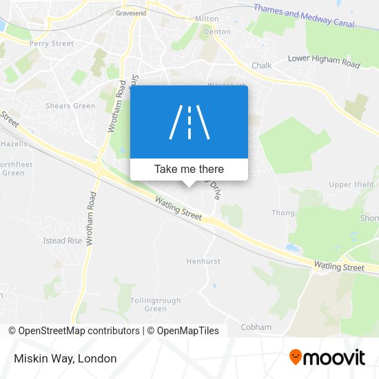 Miskin Way map
