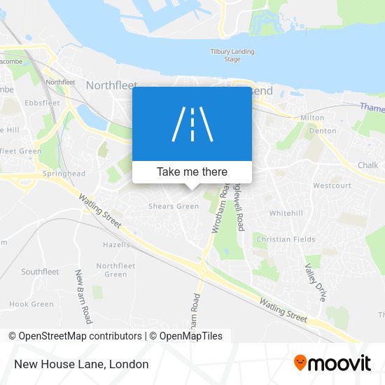 New House Lane map