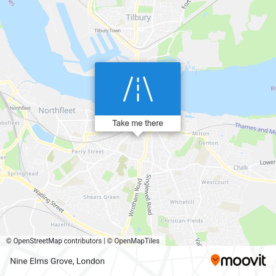 Nine Elms Grove map
