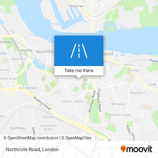 Northcote Road map