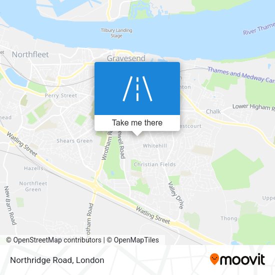 Northridge Road map