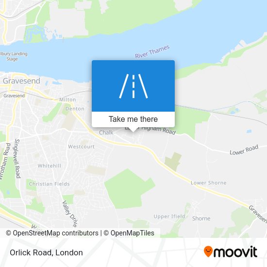 Orlick Road map