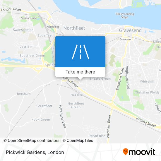 Pickwick Gardens map