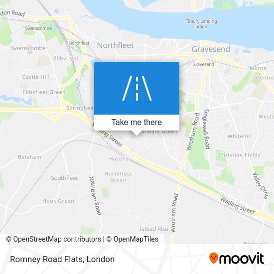 Romney Road Flats map
