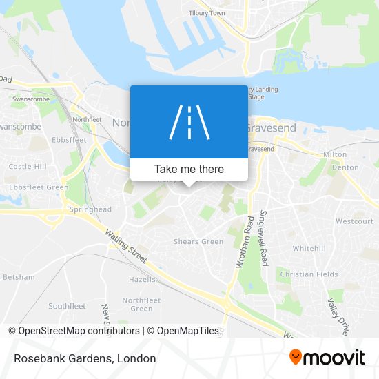 Rosebank Gardens map