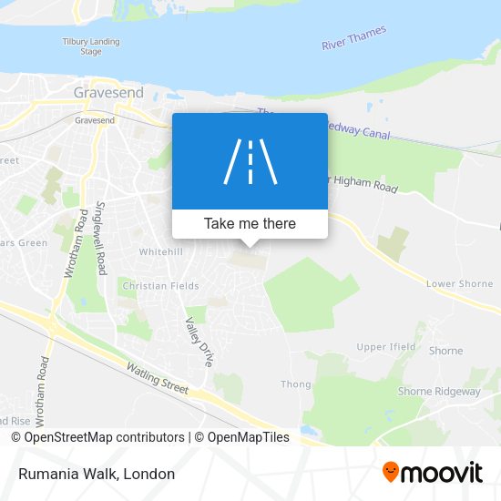 Rumania Walk map